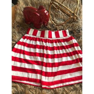 Mimi Chica | Red & White Candy Cane Skirt